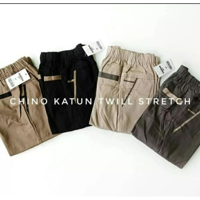 (BISA COD) Celana Chino Anak Panjang Original  Usia 2 - 6 Tahun Cewe Cowo UNISEX bahan combed strech