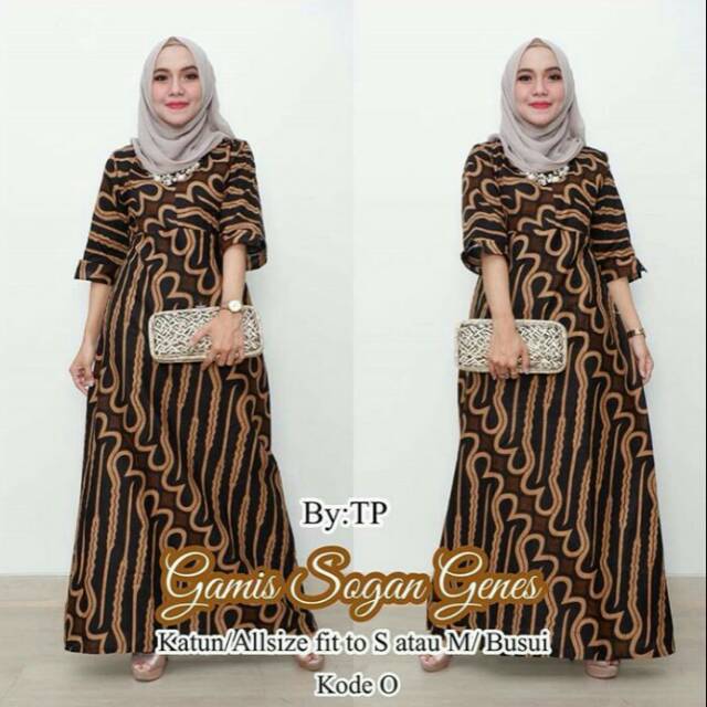 Gamis Batik Sogan