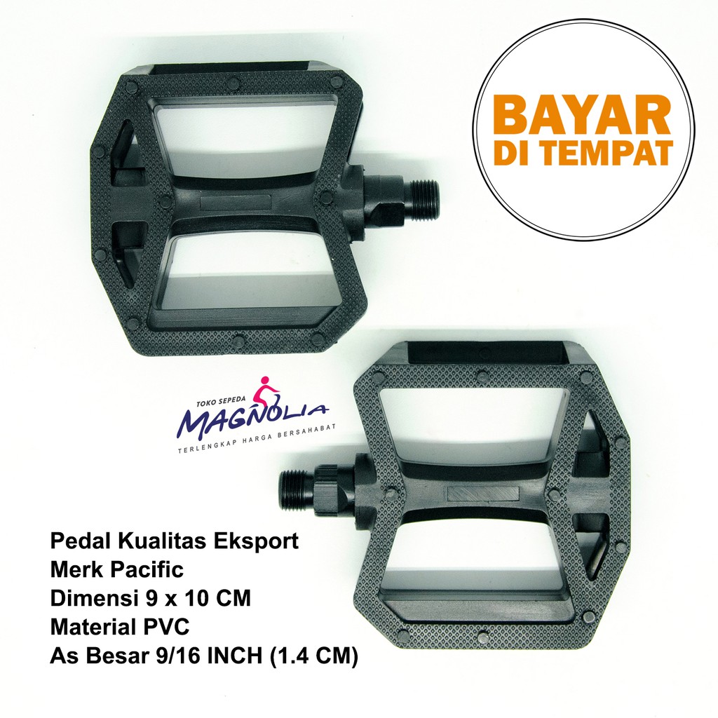 Pedal Sepeda MTB Gunung Pacific As Besar PVC