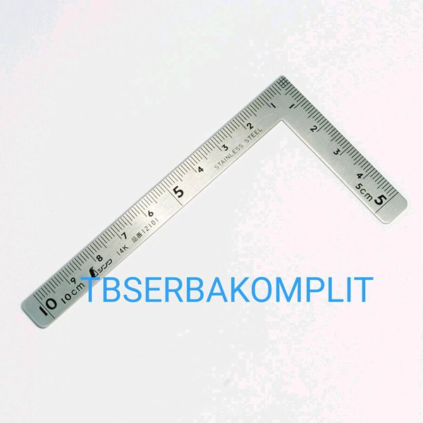 

Siku Tukang 10 x 5 cm Shinwa Japan 12101 Carpenter Square Ruler 100mm x 50mm Penggaris 10cm x 5cm