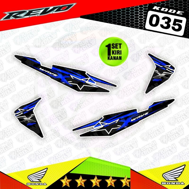 Decal Sticker Striping Variasi REVO 100 2007-2009 / REVO Lama / REVO old | Decal Wave Rsx 100 | Deca