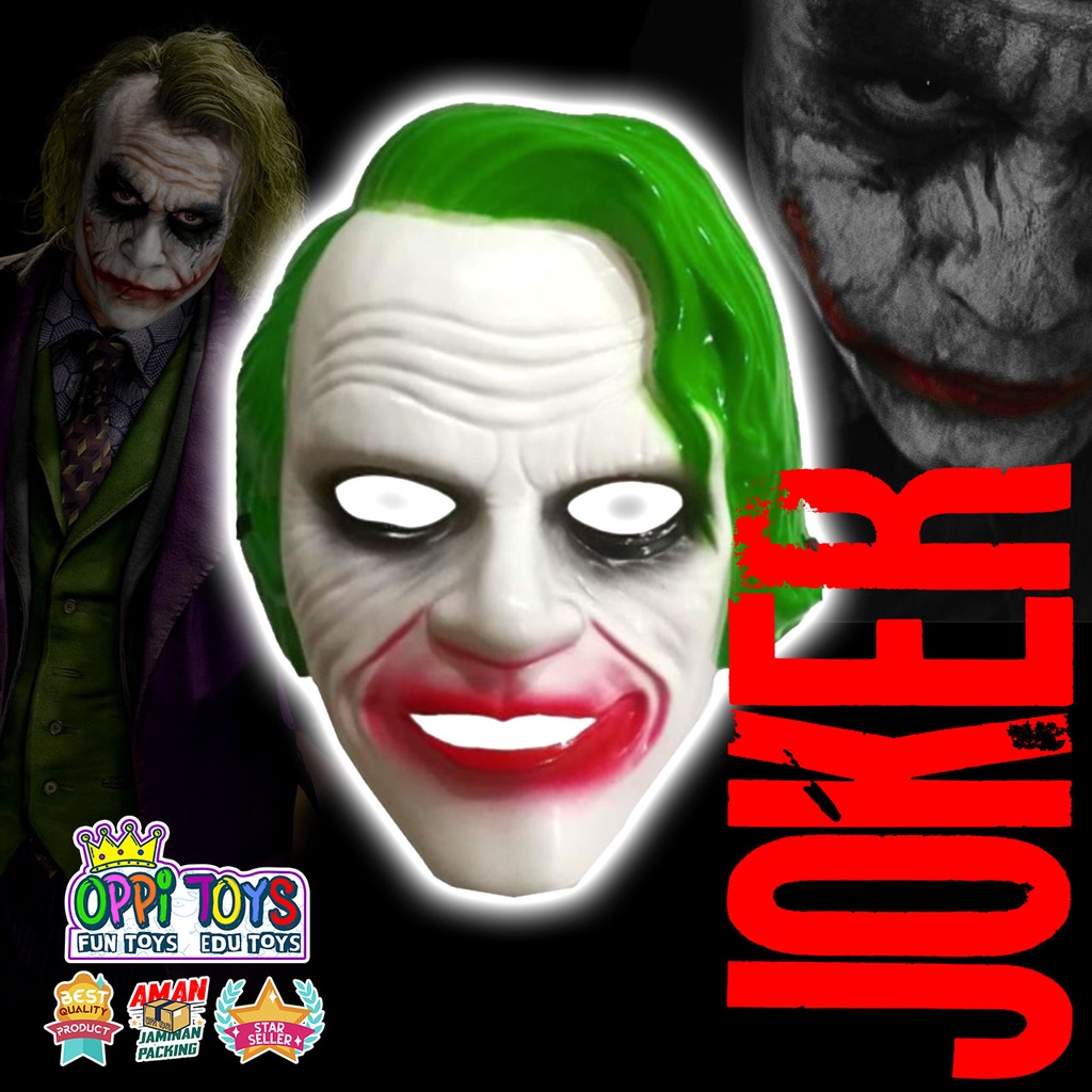 Topeng Joker - Topeng Karakter Joker - Topeng Anak - Topeng Cosplay - Mainan Pretend Play