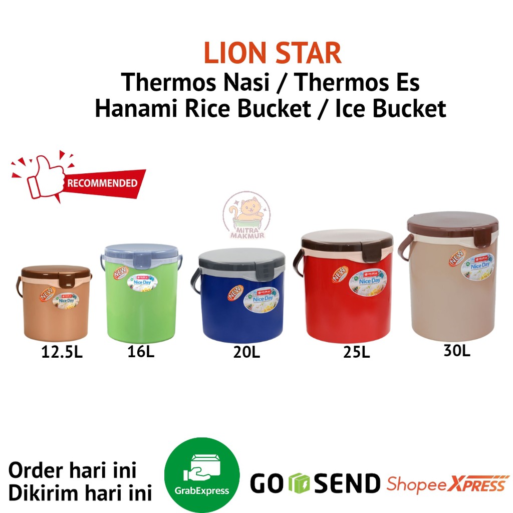 LION STAR - HANAMI / Termos Nasi/Es 12.5-16-20-25-30 Liter Thermos Rice/Ice