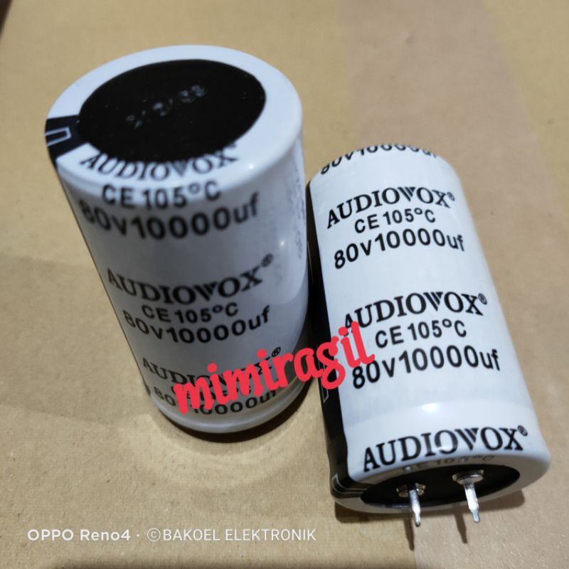 KAPASITOR - ELCO 1000uf/80V AUDIOVOX