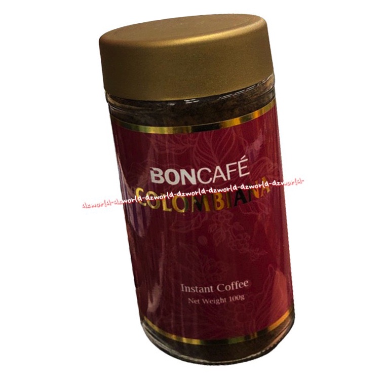 Boncafe Colombiana 100gr Instant Coffee Bon Cafe Kolom Biana Bubuk Kasar Kemasan Kaleng Botol Kopi Instan Bon Kafe Kolombiana