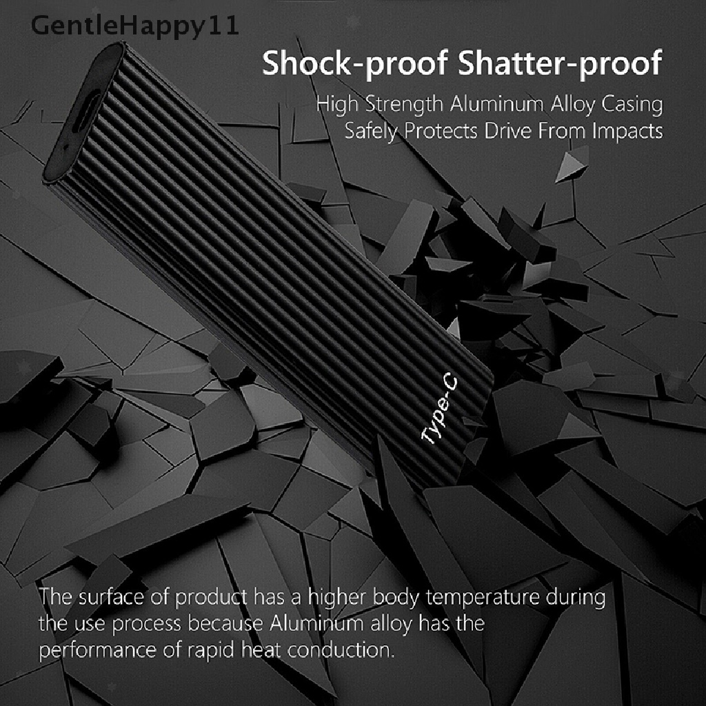 Gentlehappy Hardisk Eksternal SSD 1TB 2TB 4TB 8TB USB 3.1 Tipe C