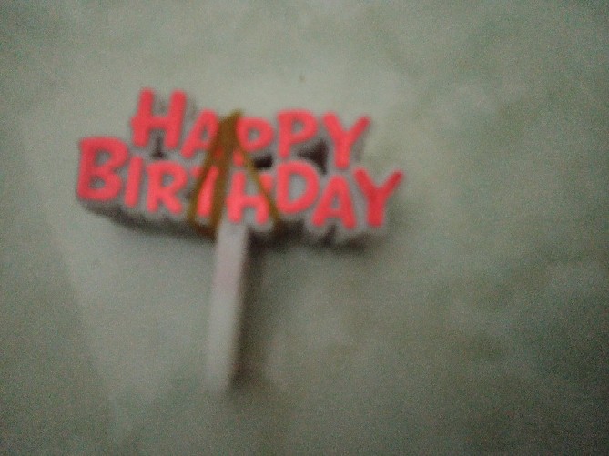 T 0088 Cake topper hiasan  kue tulisan  happy  birthday kecil 