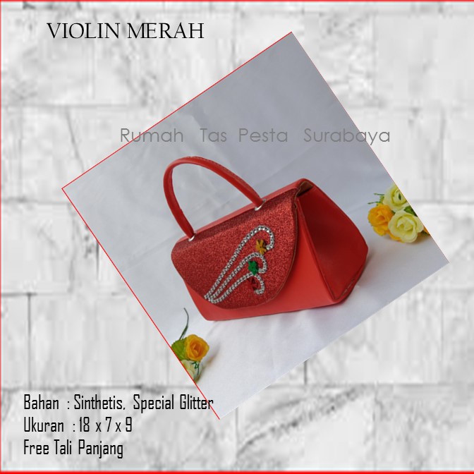 Tas Termurah,Tas Bagus,Tas Unik,VIOLIN MERAH