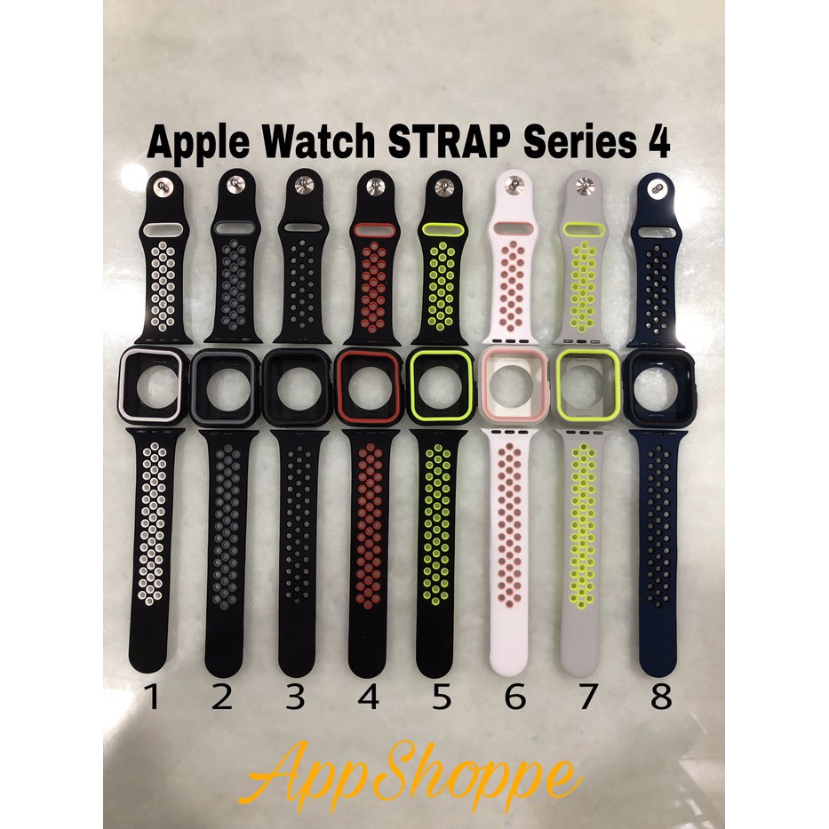 Apple Watch Strap Series 4 Nike Design Bumper + Strap Wristband 44Mm