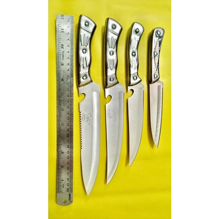 Pisau Dian Jin Stainless Steel / Pisau Dapur Gagang Stainless Steel Dian Jin / Knife Dian Jin