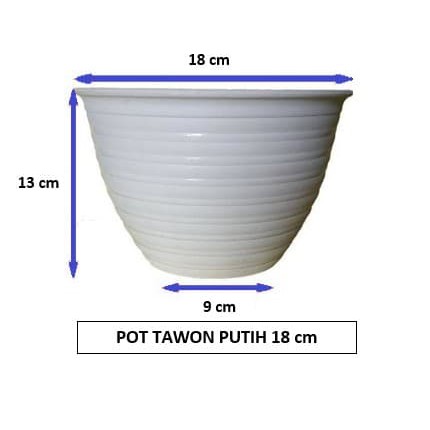 POT TANAMAN BENTUK TAWON UKURAN 18cm