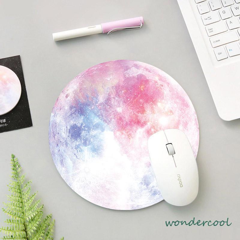 10 Kartun Seni Desain Mouse Mouse Round Office Mouse Pads -Won