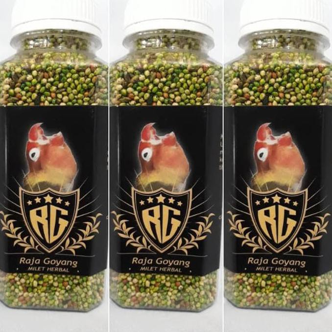 

RG Raja Goyang Milet Herbal Pakan Harian & Lomba Burung Lovebird SPECIAL