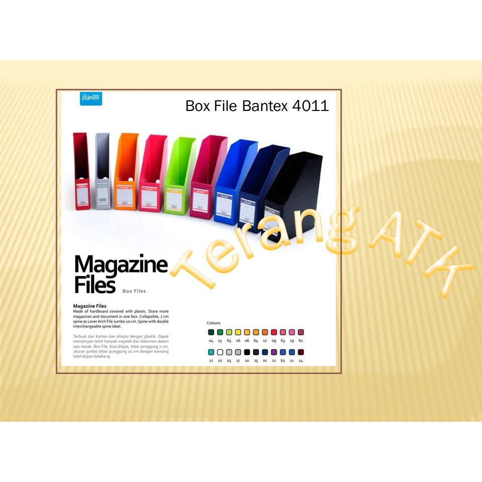 

Box File Ukuran Folio Merek Bantex 4011