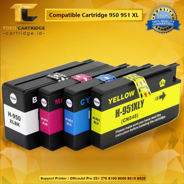 Cartridge Tinta Compatible HP 950 XL Black CN045AN Plus Chip