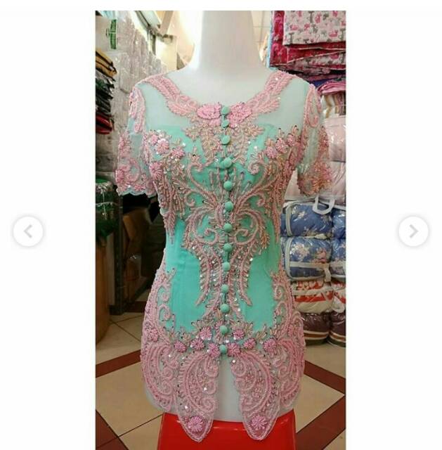 Kebaya payet krah oblong