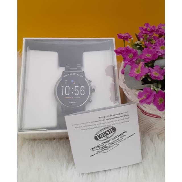 Fossil Smartwatch Gen 5 Carlyle HR Smoke FTW4024 Stainless Steel with Stamp Store