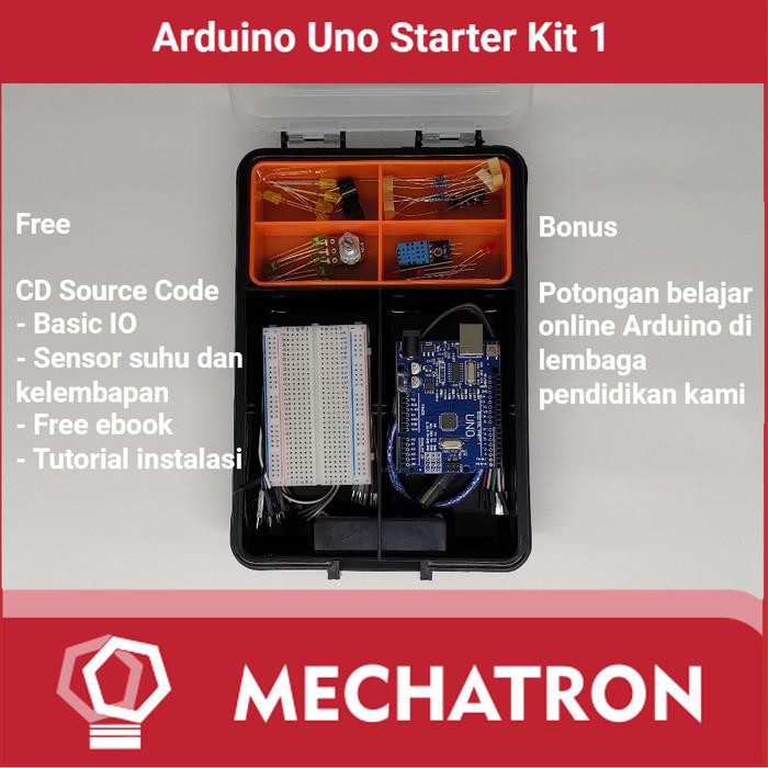 Arduino Uno Starter learning Kit Compatible Paket Belajar 1 Free CD