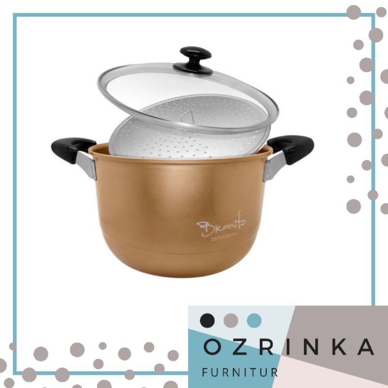 MASPION Steamer Bronita / Panci Dandang Kukus Aluminium
