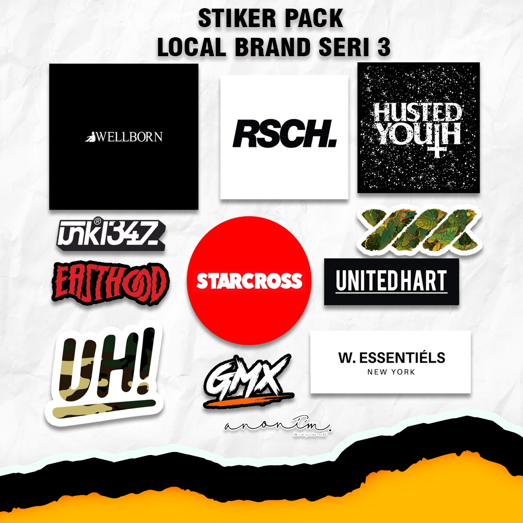 

Sticker Distro Brand Local Sticker Aesthetic Sticker Case Handphone Laptop