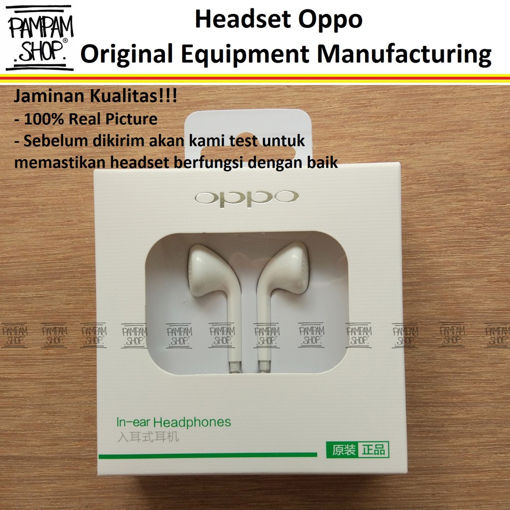 Earphone Oppo MH133 Original F1S Find Neo 3 7 9 F3 R1 R5 R9 R7S R7 F3 F5 F7 F9 A3S A37 A83 Headset