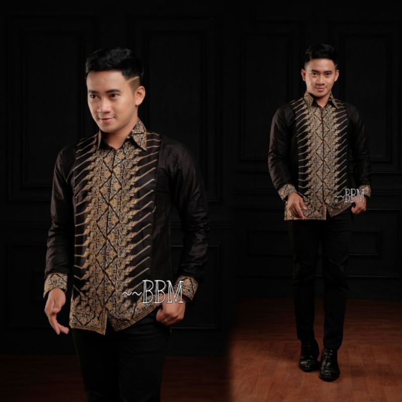 Kemeja Batik Pria Motif Simple Exclusif Pekalongan