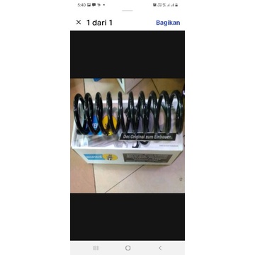 per keong w 202 belakang bilstein spiral per sparepart mercy