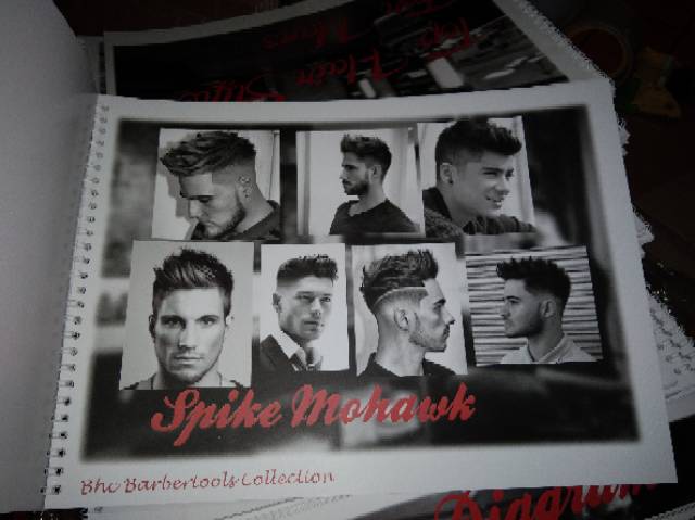 Buku catalog katalog Poster model potongan rambut gaya barbershop barber pangkas salon bukan poster