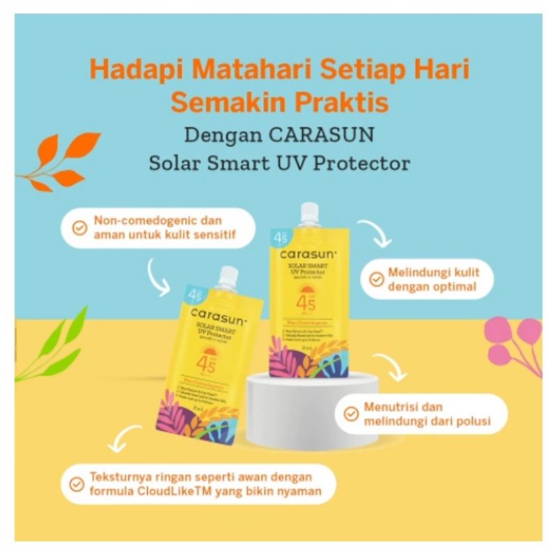 Carasun Solar Smart UV Protector SPF 45 PA++++/100% Original