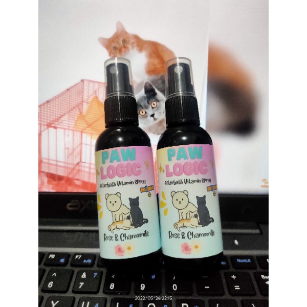 [PROMO] Serum Spray Vitamin Bulu Kucing anjing bulu lebat dan sehat - paw logic 60 ml