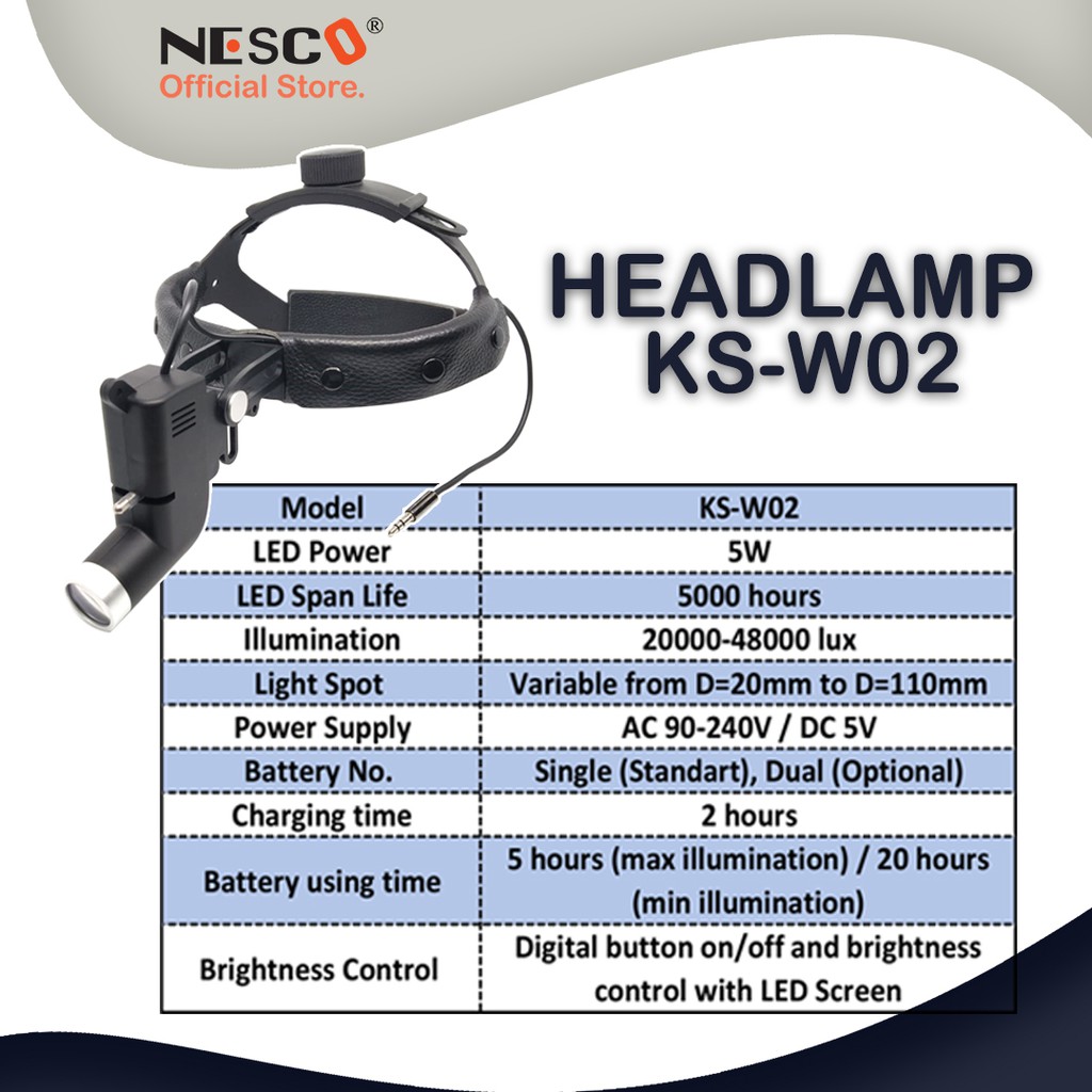 Head Lamp KS-W02 - LED Surgical Headlight