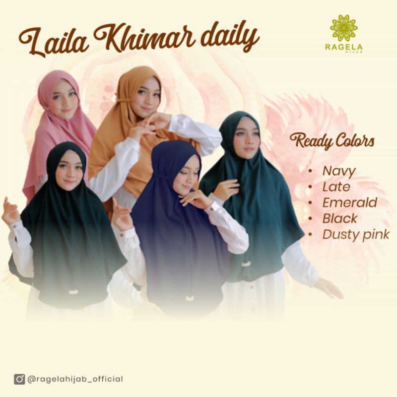 Laila Khimar Daily by Ragela Hijab
