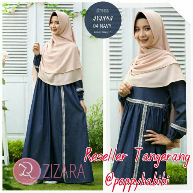 ZIZARA AYANNA DRESS 04 NAVY