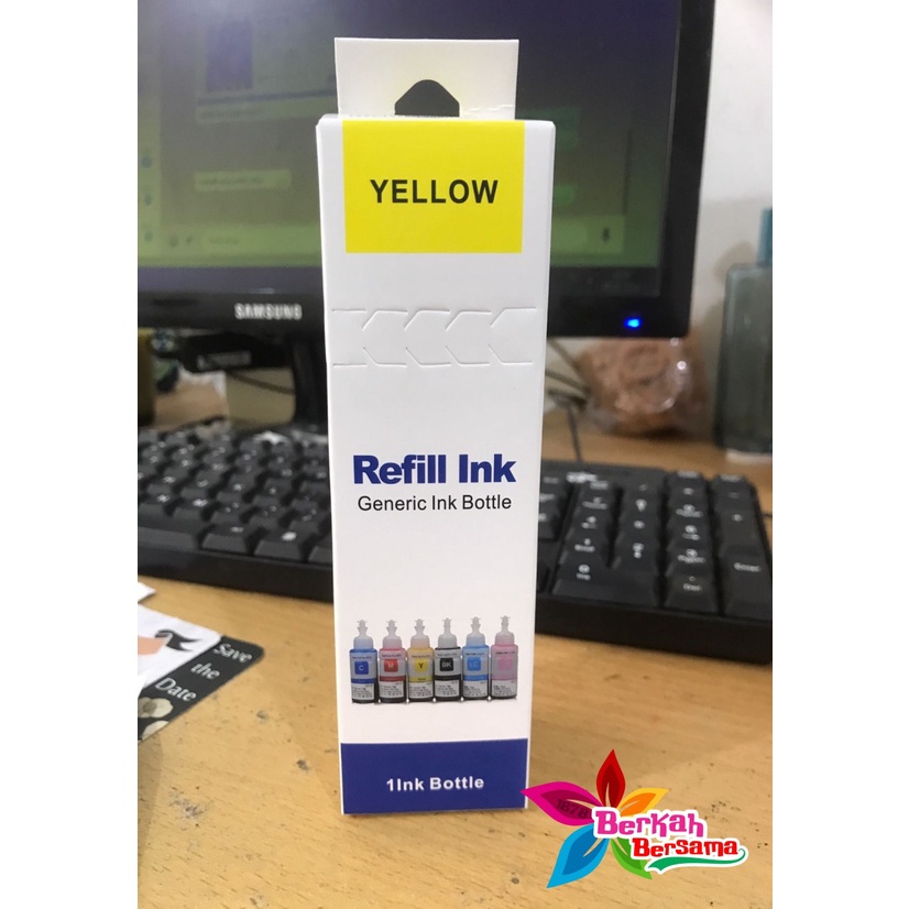 REFILL TINTA INK INKJET ISI ULANG PRINTER EPSON L100 L101 L110 L200 L210 L211 L300 L301 L303 L350 L351 L355 L455 L550 L551 L555 L558 L800 L801 70 ML BB5919