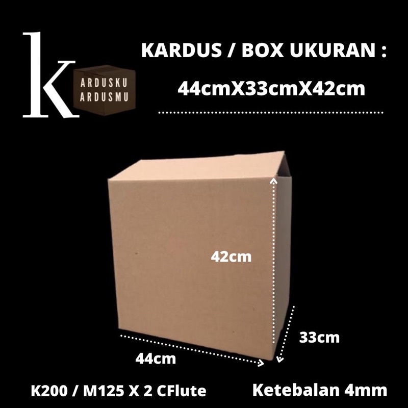 

KARDUS POLOS / KARTON BOX UK 44 x 33 x 42cm