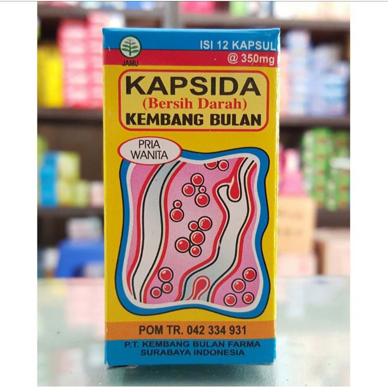 

KAPSIDA// kapsul bersih darah kembang bulan (isi)12kapsul