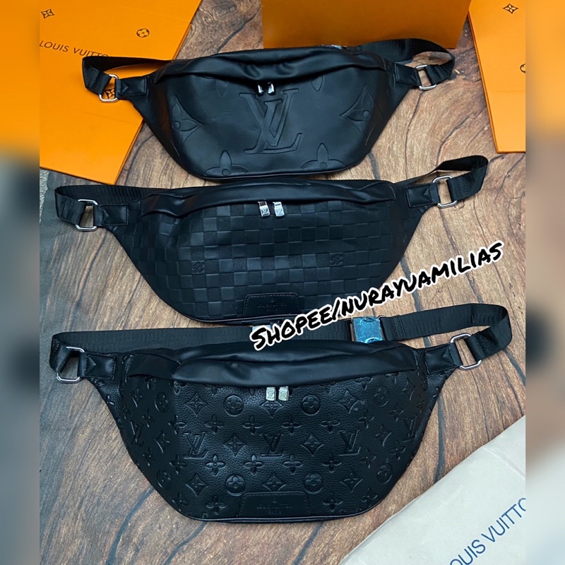 Jual Waistbag LV free Box import Quality waist bag pria & wanita