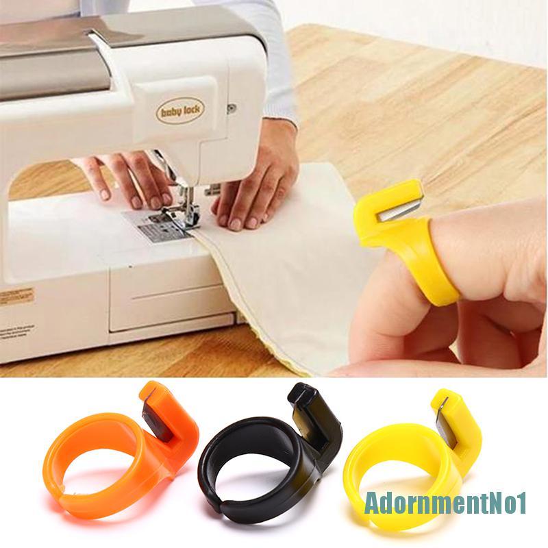 [AdornmentNo1]Plastic Thimble Sewing Ring Thread Cutter Finger Knife Sewing Craft DIY Tool