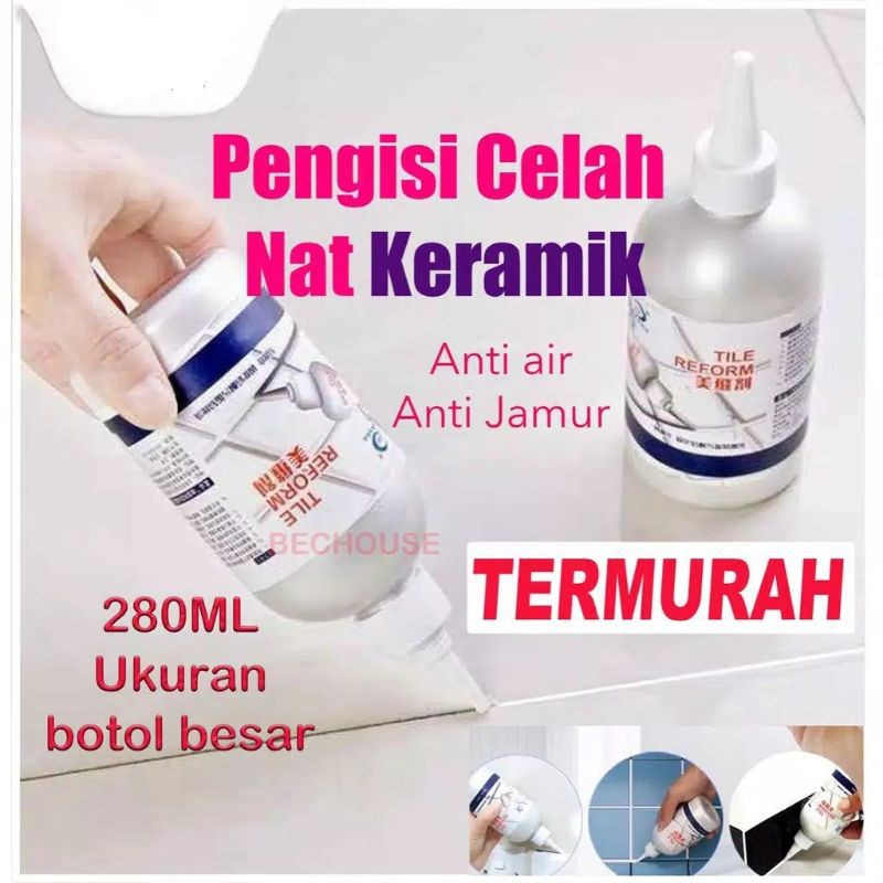Tile Reform Waterproof Pengisi Celah Nat Keramik Ubin Anti / Tile Reform Pembersih Selah Lantai