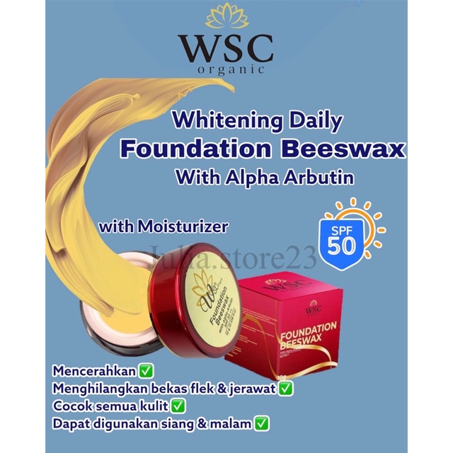 WSC ORGANIC / WSC ORGANIK /FOUNDATION WSC ORGANIC /FOUNDATION BEESWAX
