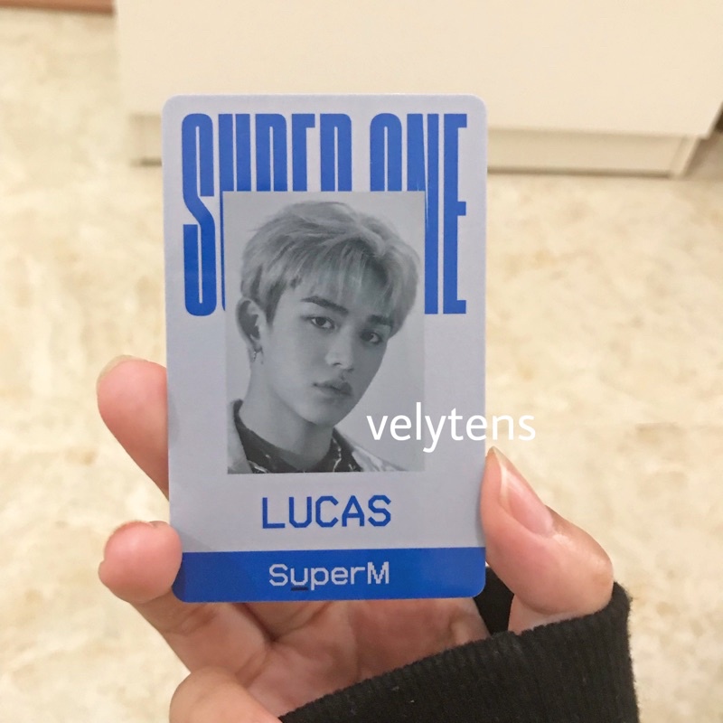 

id card superm lucas (blue/unit us ver)
