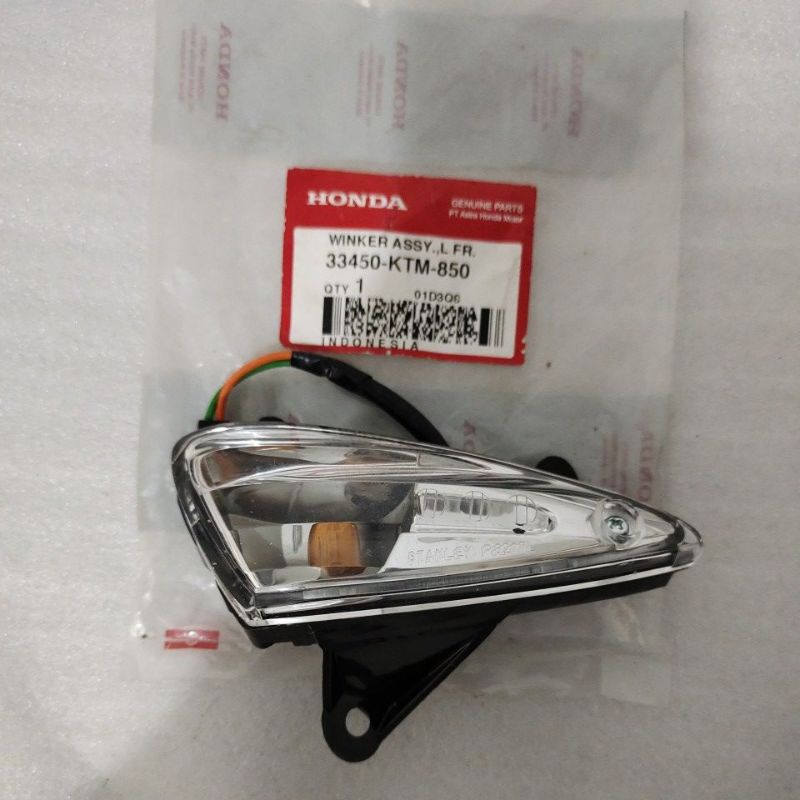 Lampu sen sein riting ritting depan kiri Honda Supra X 125 old Tromol - cakram Batman ORIGINAL 33450