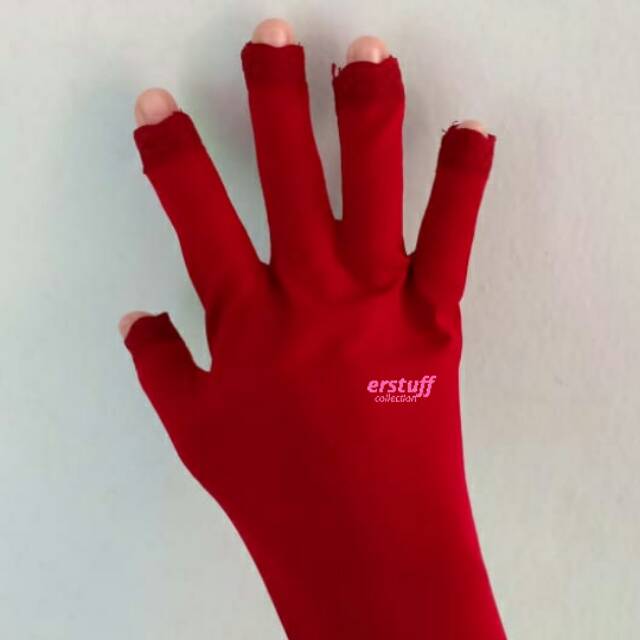 SARUNG TANGAN MUSLIMAH /Gloves TOUCHSCREEN / RENDA 5 JARI