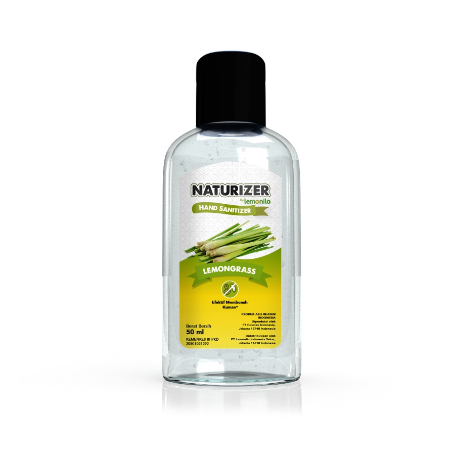 Lemonilo Hand Sanitizer Naturizer Peppermint &amp; Lavender 30 ml &amp; Lemongrass 50ml BISA COD | INSTANT | SAMEDAY