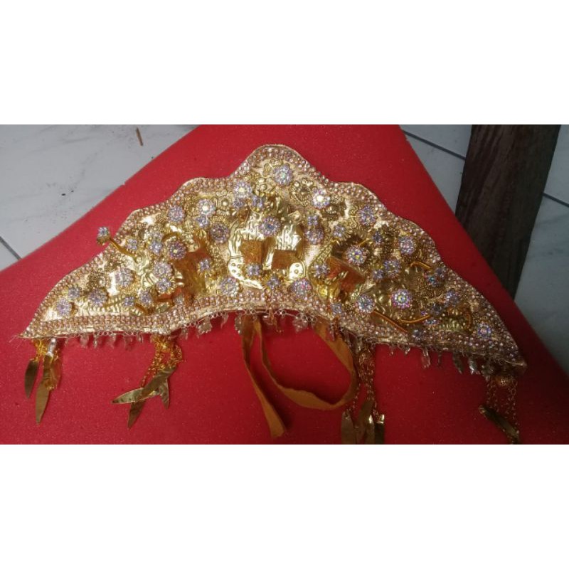 PAKSANGKO PENGANTIN PALEMBANG AKSESORIS PENGANTIN PALEMBANG MAKHKOTA PENGANTIN