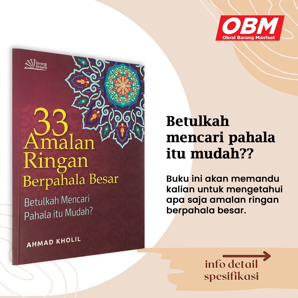 BUKU ISLAM - 33 AMALAN RINGAN BERPAHALA BESAR