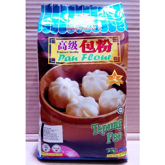 

TEPUNG PAO HAPPY GRASS ORIGINAL IMPORT MALAYSIA BPOM RI HALAL| PAU FLOUR | HAPPY GRASS