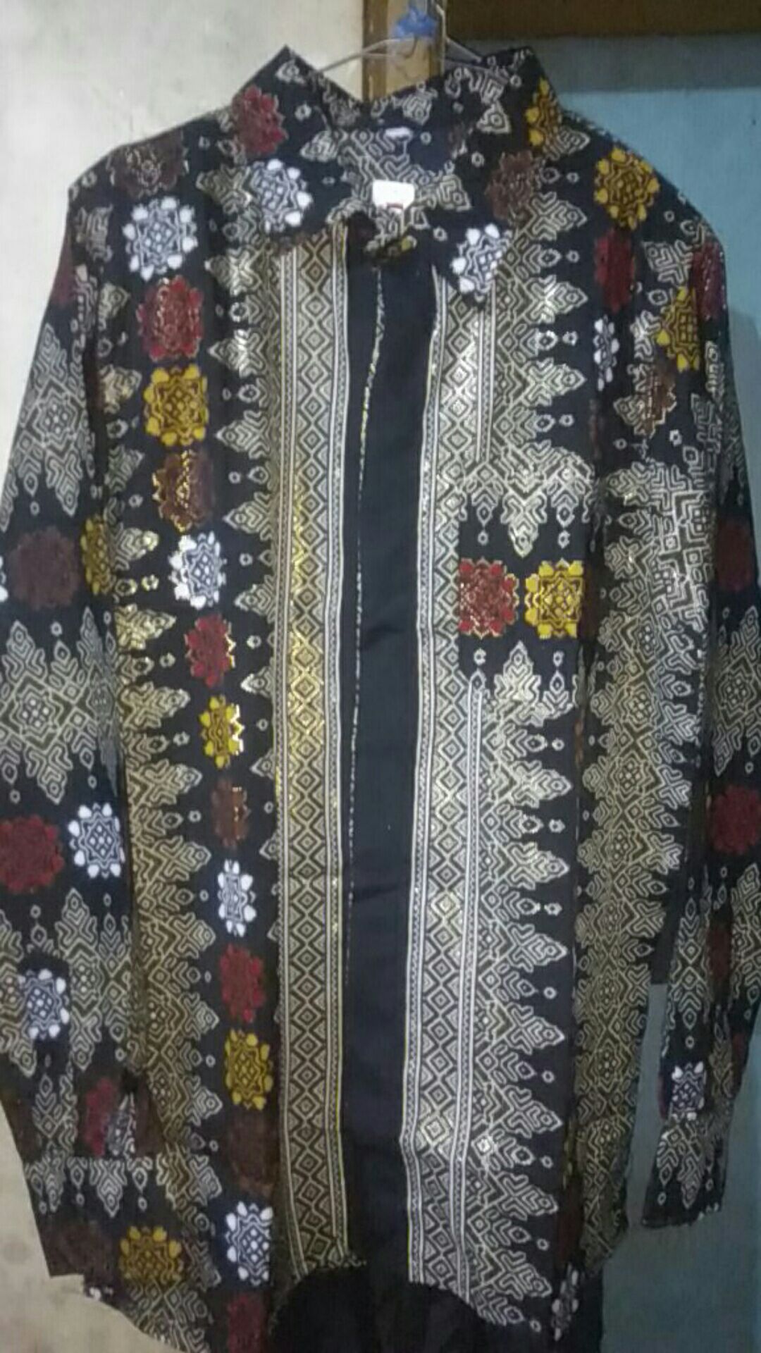 Sellyshop Kemeja Batik Toraja Prada Foil Model Klep Intip(real Pict)