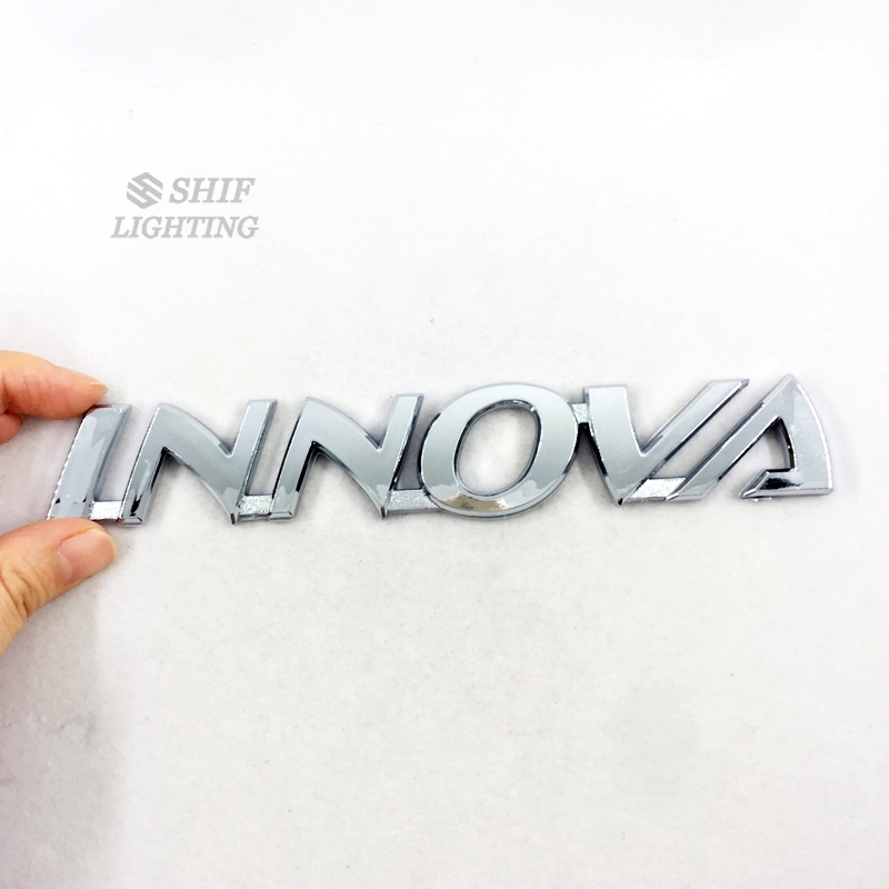 1pc Stiker Emblem Logo INNOVA Bahan ABS Krom Untuk Mobil TOYOTA