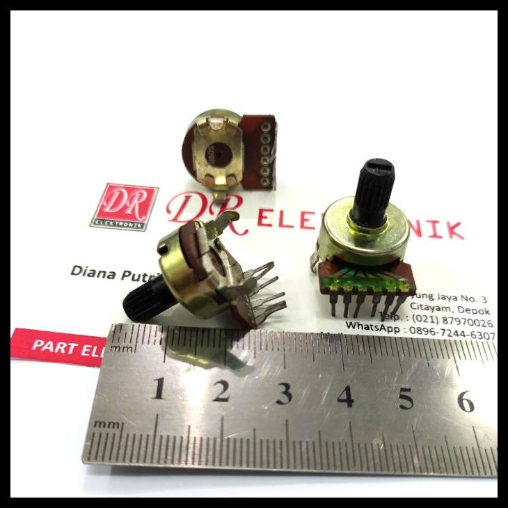 Potensio Ori Politron Polytron As Pendek 6Pin 6 50K 6 Kaki Pin Kode 993